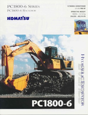 Excavatrice sur chenilles Komatsu PC1800-6