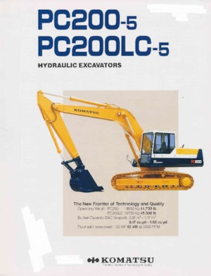 Excavatrice sur chenilles Komatsu PC200-5
