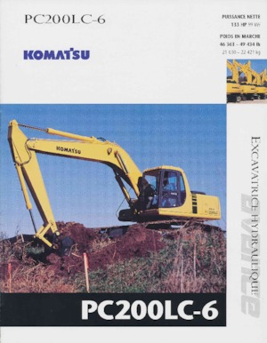 Excavatrice sur chenilles Komatsu PC200-6