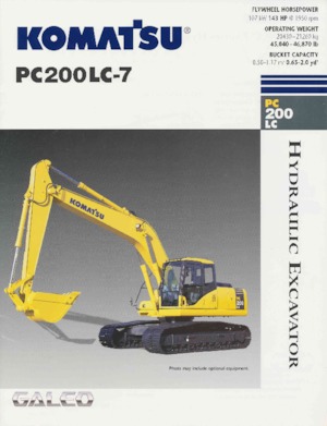 Excavatrice sur chenilles Komatsu PC200LC-7