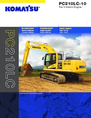 Excavatrice sur chenilles Komatsu PC210LC-10