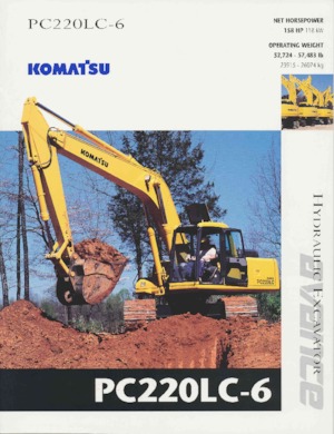 Excavatrice sur chenilles Komatsu PC220LC-6