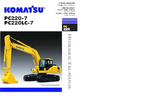 Excavatrice sur chenilles Komatsu PC220LC-7