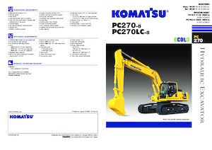 Excavatrice sur chenilles Komatsu PC270-8