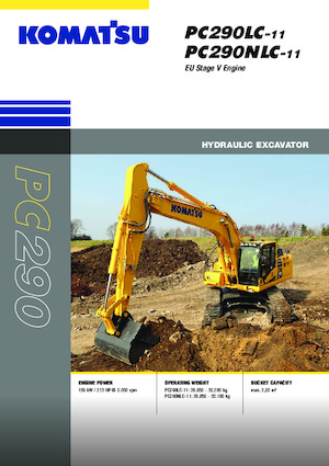 Excavatrice sur chenilles Komatsu PC290LC-11E0