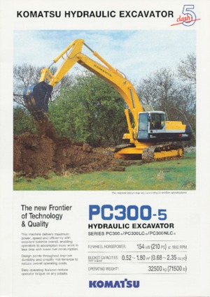 Excavatrice sur chenilles Komatsu PC300-5
