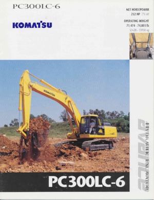 Excavatrice sur chenilles Komatsu PC300LC-6