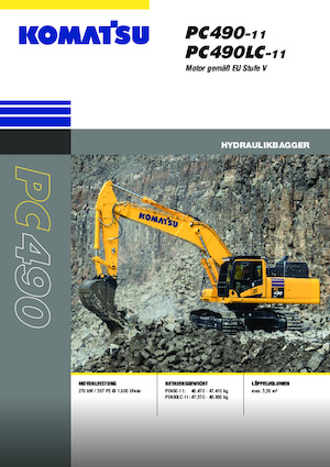 Excavatrice sur chenilles Komatsu PC490-11E0
