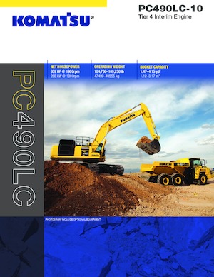 Excavatrice sur chenilles Komatsu PC490LC-10