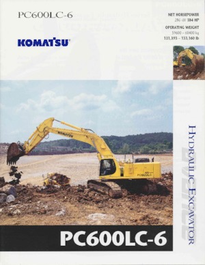 Excavatrice sur chenilles Komatsu PC600-6
