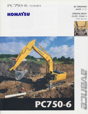 Excavatrice sur chenilles Komatsu PC750-6
