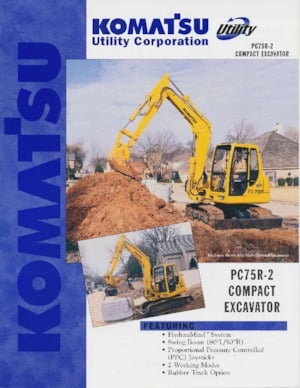 Excavatrice sur chenilles Komatsu PC75R-2