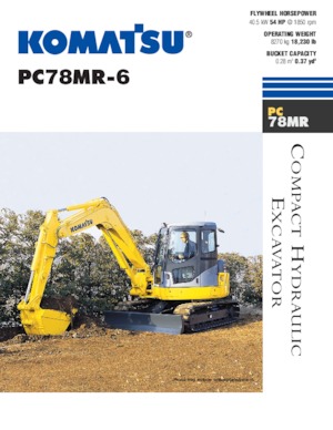 Excavatrice sur chenilles Komatsu PC78MR-6