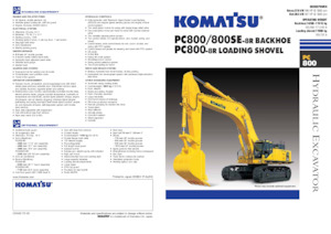 Excavatrice sur chenilles Komatsu PC800-8R