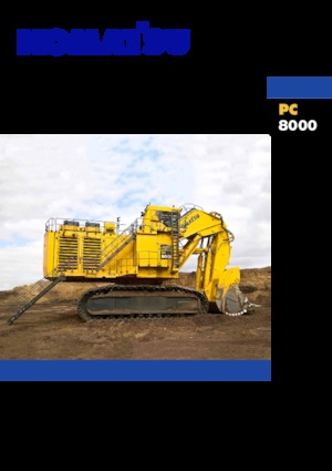 Excavatrice sur chenilles Komatsu PC8000-11 
