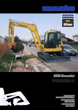 Excavatrice sur chenilles Komatsu PC80MR-3
