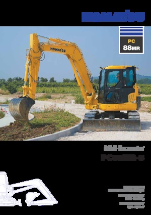 Excavatrice sur chenilles Komatsu PC88MR-8