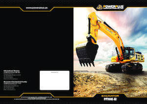 Excavatrice sur chenilles PowerPlus PP700E-XI