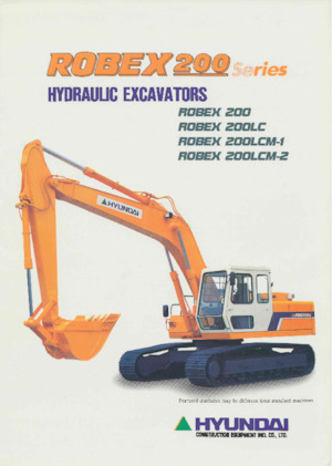 Excavatrice sur chenilles Hyundai R 200