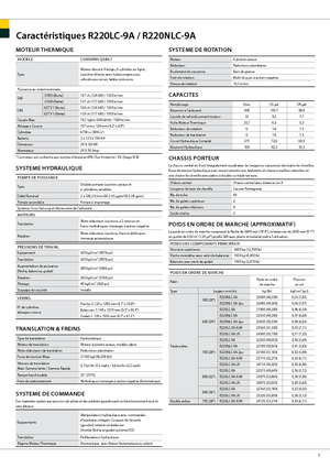 Excavatrice sur chenilles Hyundai R 220 LC-9 A