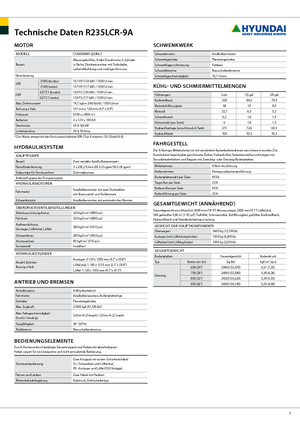 Excavatrice sur chenilles Hyundai R 235 LCR-9 A