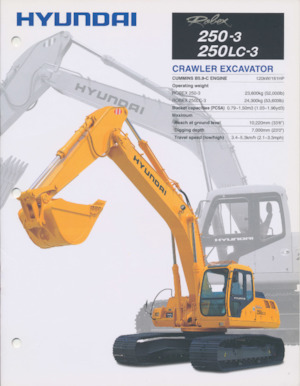 Excavatrice sur chenilles Hyundai R 250-3