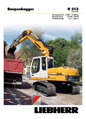 Excavatrice sur chenilles Liebherr R 313 Litronic