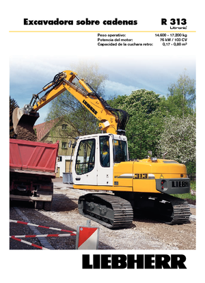 Excavatrice sur chenilles Liebherr R 313 Litronic