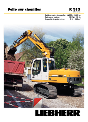 Excavatrice sur chenilles Liebherr R 313 Litronic