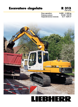 Excavatrice sur chenilles Liebherr R 313 Litronic