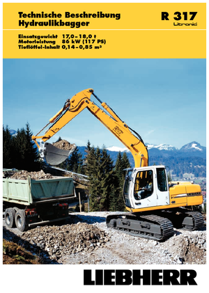 Excavatrice sur chenilles Liebherr R 317 Litronic HDS