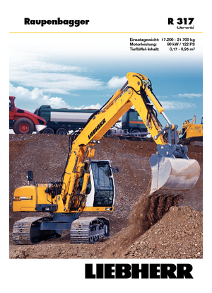 Excavatrice sur chenilles Liebherr R 317 Litronic