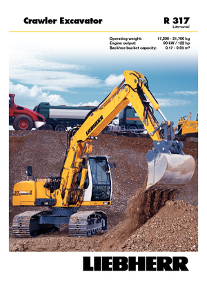 Excavatrice sur chenilles Liebherr R 317 Litronic