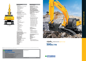 Excavatrice sur chenilles Hyundai R 500 LC 7A