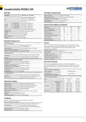 Excavatrice sur chenilles Hyundai R 520 LC-9 A