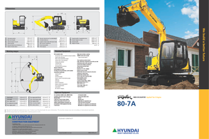 Excavatrice sur chenilles Hyundai R 80-7 A
