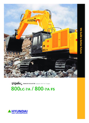 Excavatrice sur chenilles Hyundai R 800-7A FS