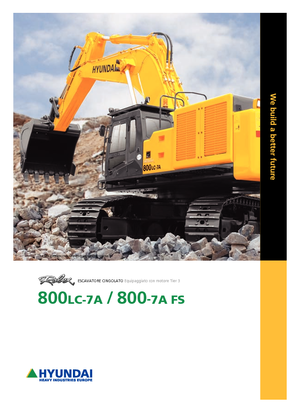 Excavatrice sur chenilles Hyundai R 800 LC 7A
