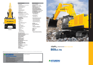 Excavatrice sur chenilles Hyundai R 800 LC 7A