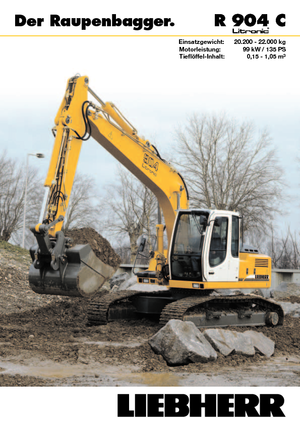 Excavatrice sur chenilles Liebherr R 904 C Litronic HDSL