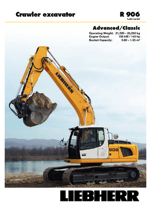 Excavatrice sur chenilles Liebherr R 906 Classic