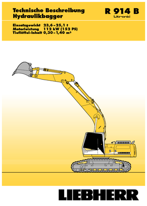 Excavatrice sur chenilles Liebherr R 914 B Litronic HDSL