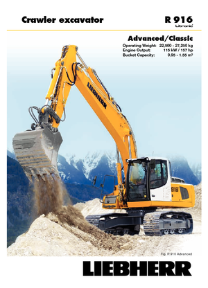Excavatrice sur chenilles Liebherr R 916 Advanced