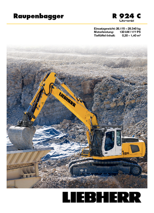 Excavatrice sur chenilles Liebherr R 924 C Litronic HDSL