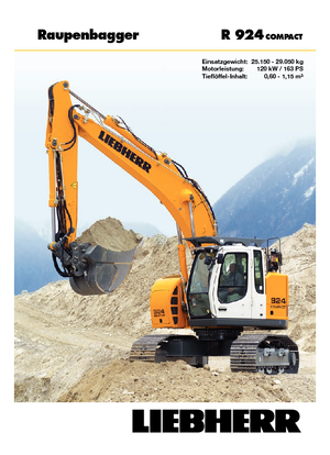 Excavatrice sur chenilles Liebherr R 924 Compact