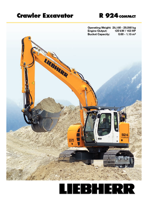 Excavatrice sur chenilles Liebherr R 924 Compact