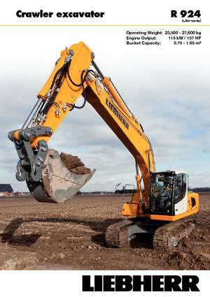 Excavatrice sur chenilles Liebherr R 924