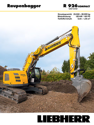 Excavatrice sur chenilles Liebherr R 926