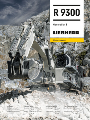 Excavatrice sur chenilles Liebherr R 9300 G8