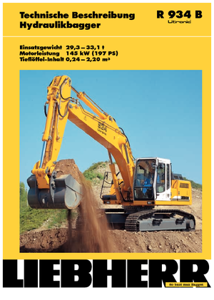 Excavatrice sur chenilles Liebherr R 934 B Litronic HDS